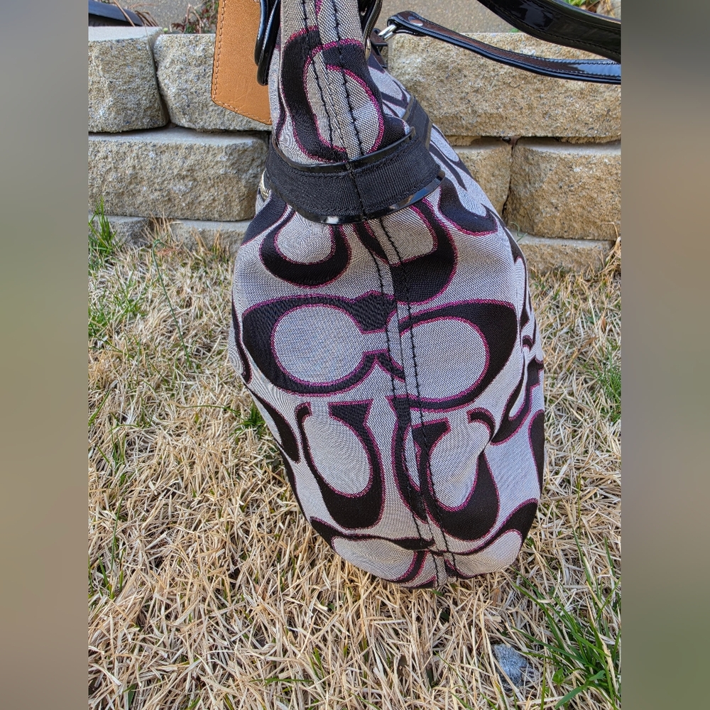 Coach Poppy Metallic Signature Tote Bag. - Picture 4 of 16